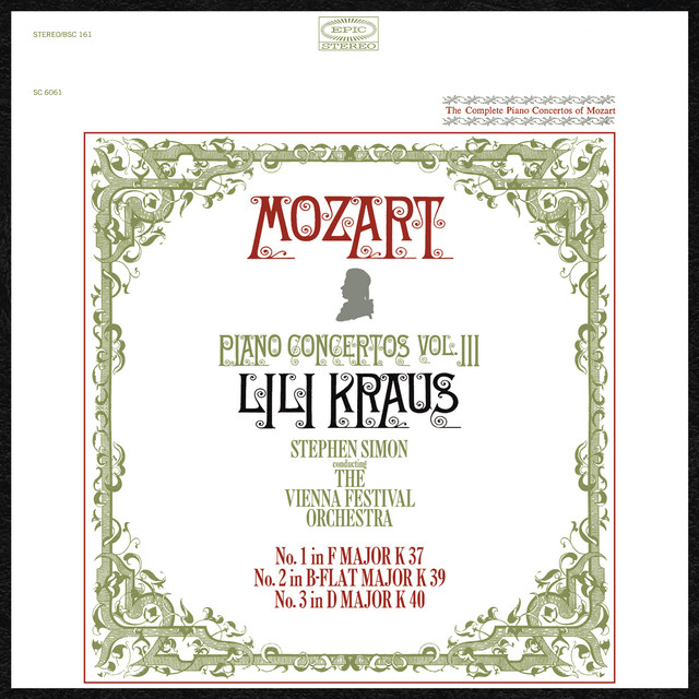 Mozart: Concertos for Piano and Orchestra Nos. 1 - 3