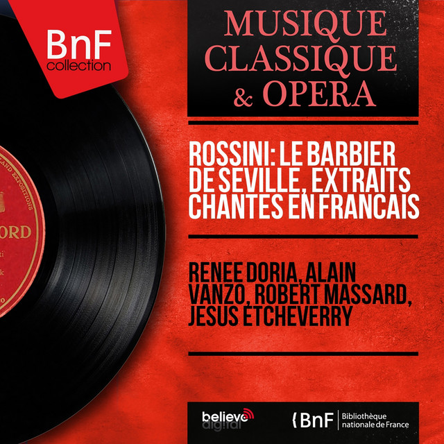 Rossini: Le barbier de Séville, extraits chantés en français (Mono Version) cover art