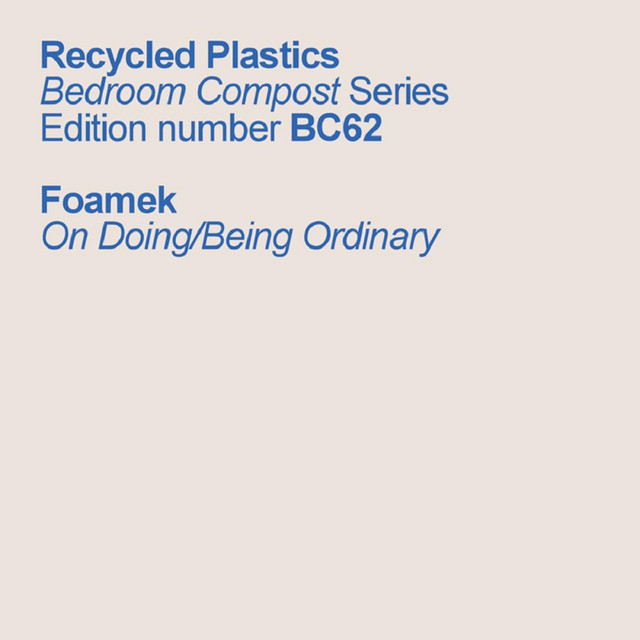 On Doing/Being Ordinary cover art