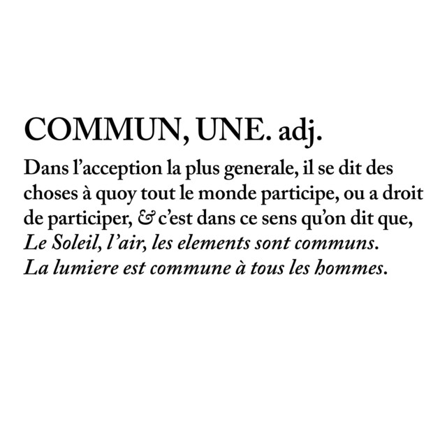 COMMUN, UNE cover art