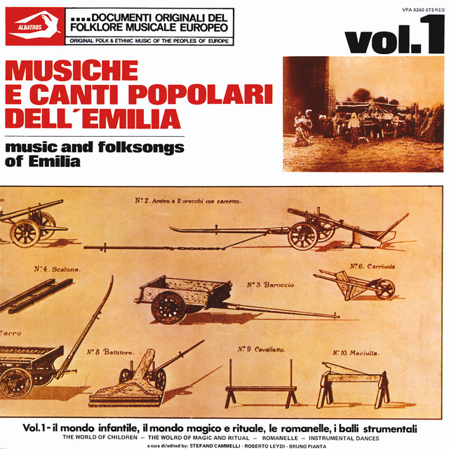Musiche e canti popolari dell'Emilia Vol. 1 (Music and Folksongs of Emilia)