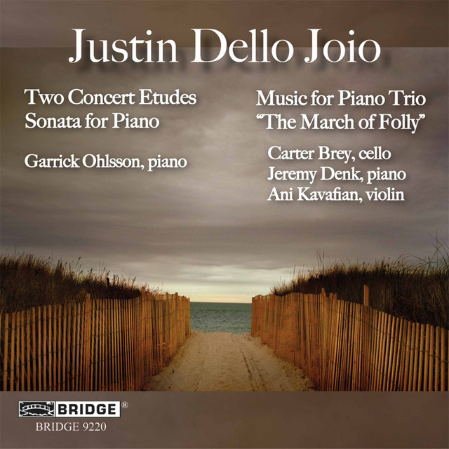 Justin Dello Joio: 2 Concert Etudes, The March of Folly & Piano Sonata cover art