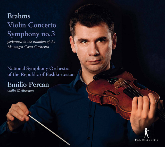 Brahms: Violin Concerto in D Major, Op. 77 & Symphony No. 3 in F Major, Op. 90 cover