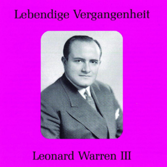 Lebendige Vergangenheit - Leonard Warren cover art
