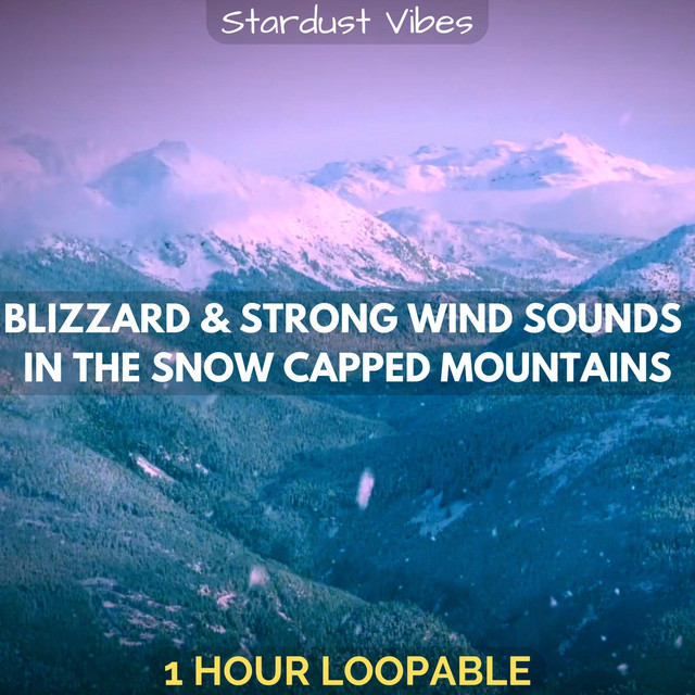 Blizzard & Strong Wind Sounds in the Snow Capped Mountains: One Hour ...