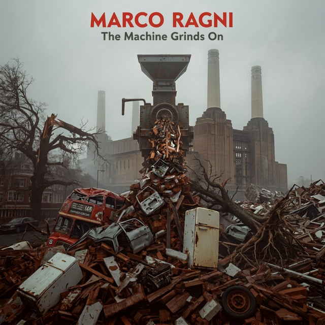 The machine grinds on album image