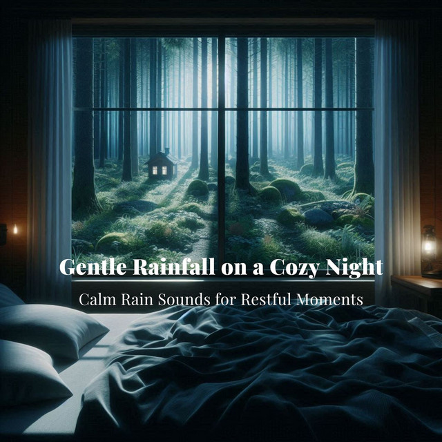 Gentle Rainfall On a Cozy Night - Calm Rain Sounds for Restful Moments cover art