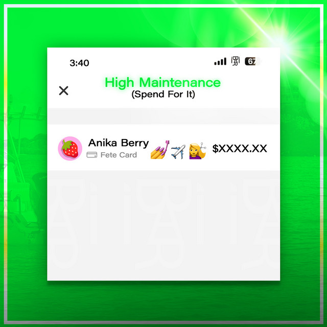 High Maintenance (Spend for It)
