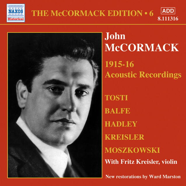 Mccormack, John: Mccormack Edition, Vol. 6: The Acoustic Recordings (1915-1916) cover