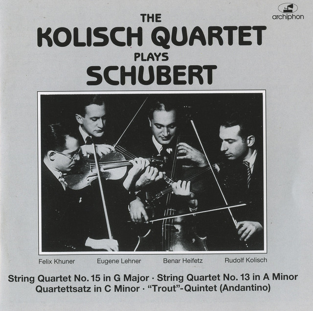 The Kolisch Quartet Plays Schubert (1929, 1934) album image