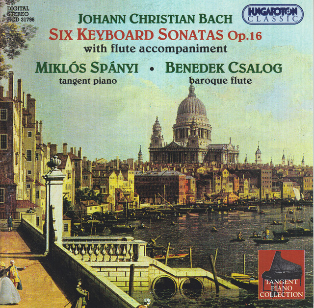 Bach, J.C.: 6 Sonatas for Keyboard With Flute Accompaniment , Op. 16 cover art