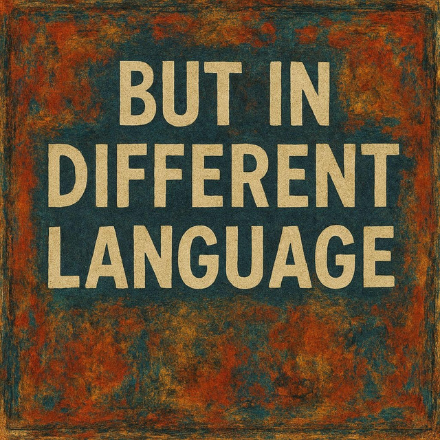 BUT IN DIFFERENT LANGUAGE cover