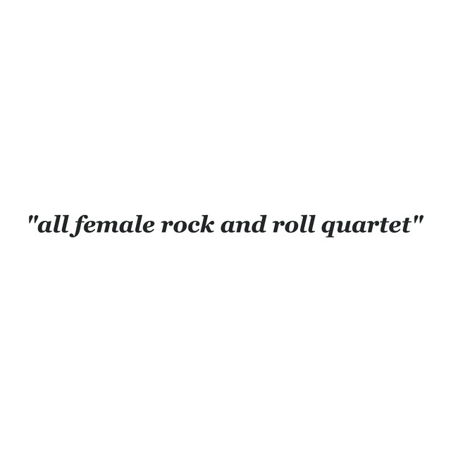 All Female Rock and Roll Quartet cover art