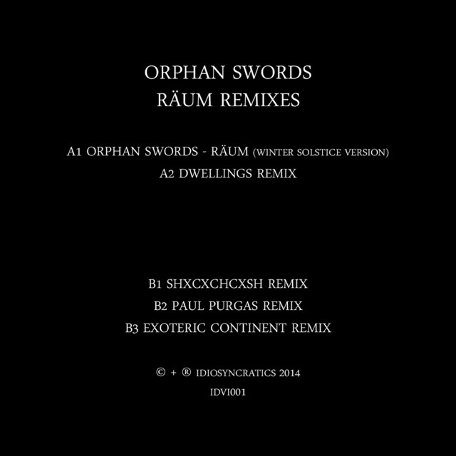 Räum Remixes cover art