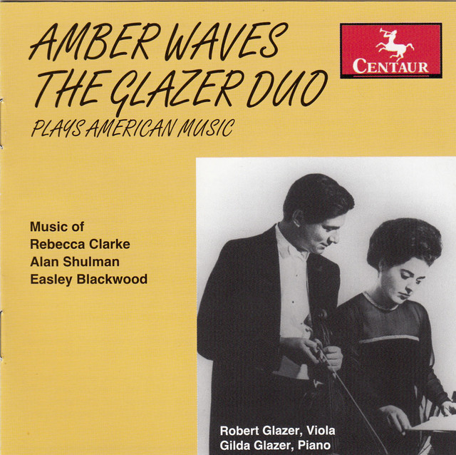 Amber Waves: The Glazer Duo Plays American Music
