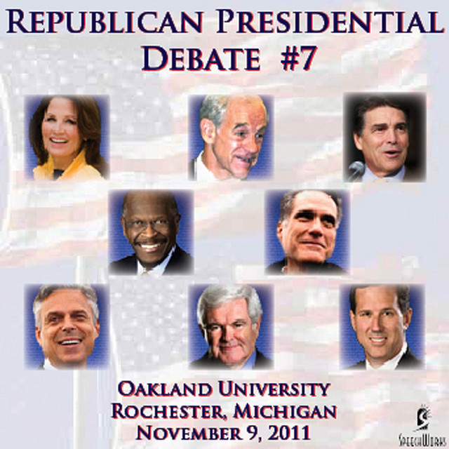 Republican Presidential Debate #7: Oakland University, Rochester, MI, November 9, 2011 cover