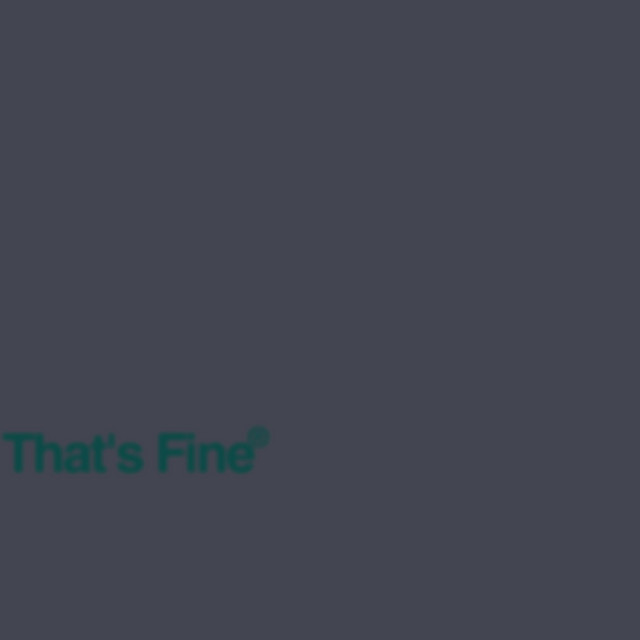 That’s Fine cover art