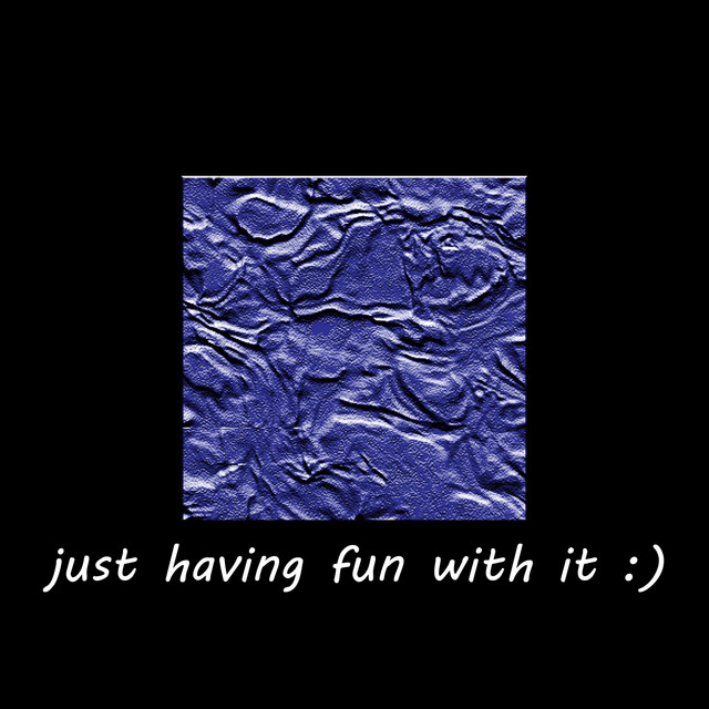 just having fun with it :) cover art