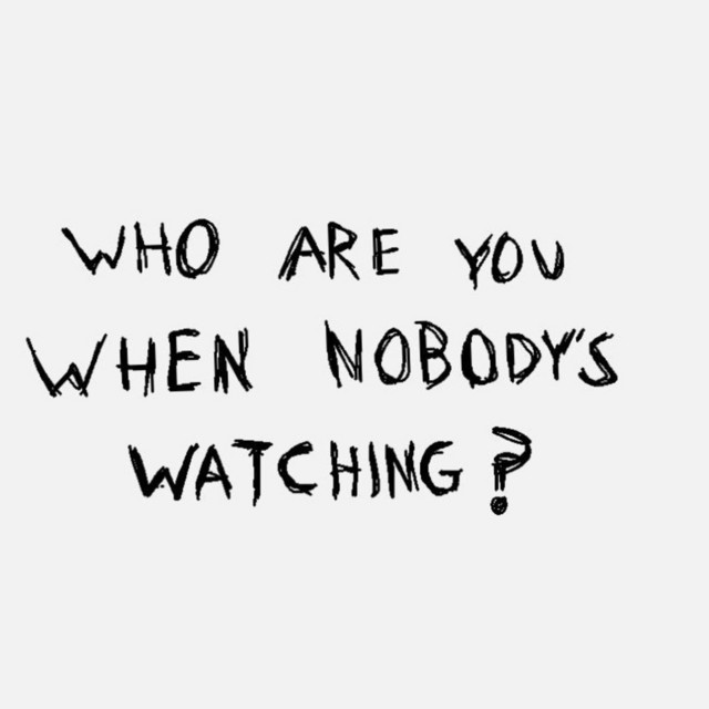 Who Are You When No One's Watching cover