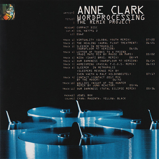 Anne Clark – Wordprocessing (The Remix Wordprocessing - The Remix Project - Album by Anne Clark | Spotify