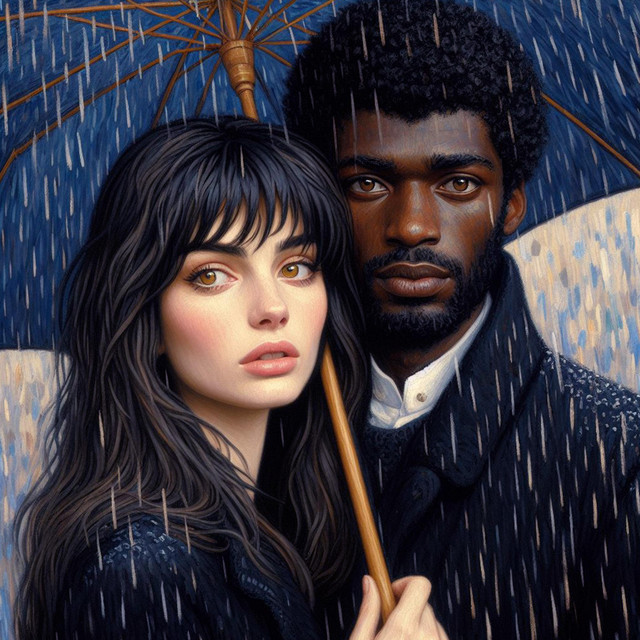 In the middle of the rain with my beloved