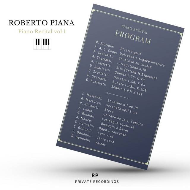 Roberto Piana Piano Recital, Vol. 1 cover art