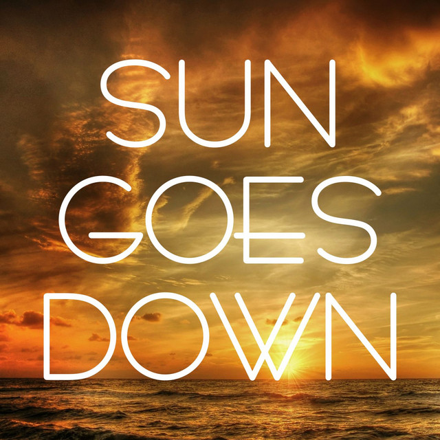 Sun goes down cover art