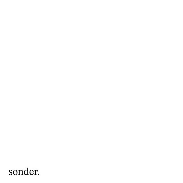SONDER cover art