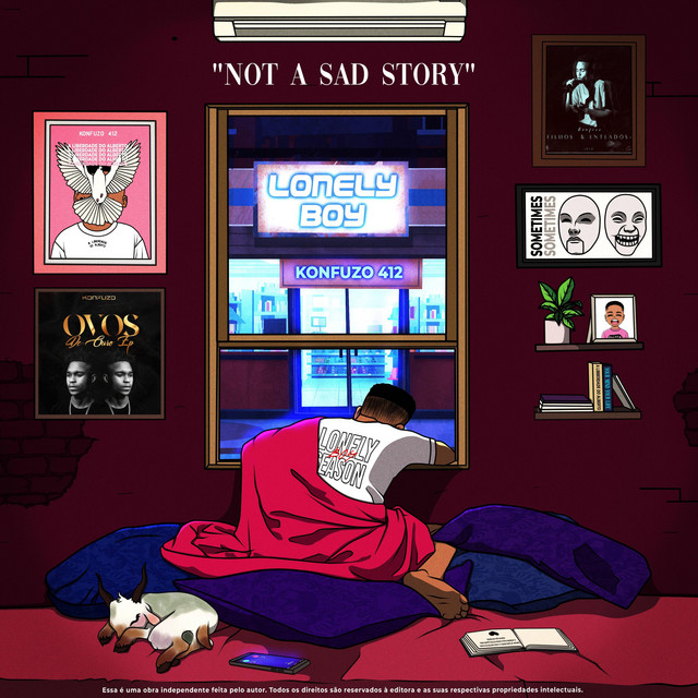 LONELY BOY "Not a sad story" cover art
