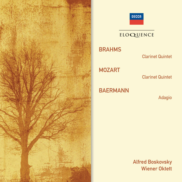 Brahms: Clarinet Quintet; Mozart: Clarinet Quintet; Baermann: Adagio — Alfred Boskovsky