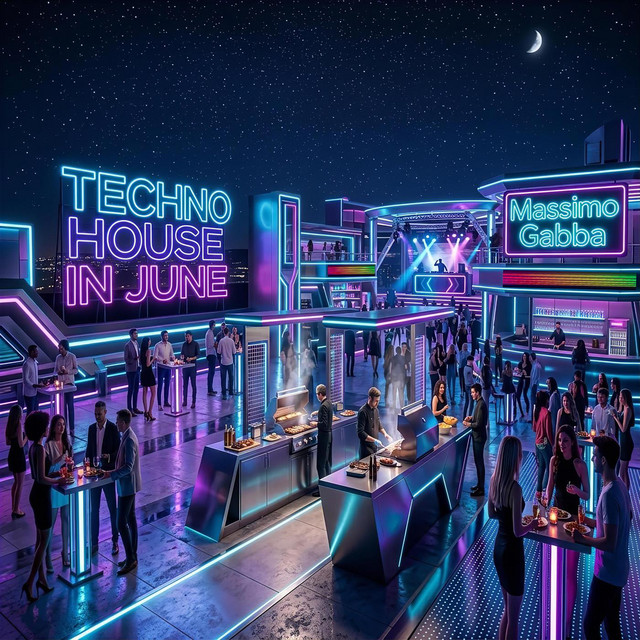 Techno house in june album art