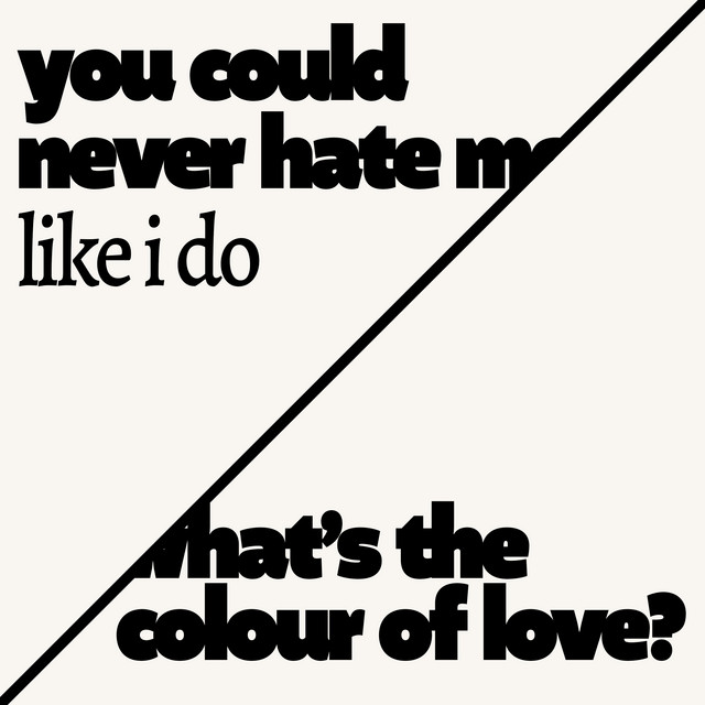 what's the colour of love? / you could never hate me (like I do)