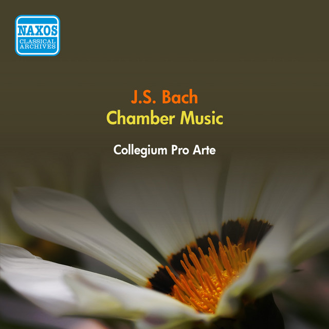 Bach, J.S.: Flute Sonatas, Bwv 1034, 1038 / Violin Sonata, Bwv 1021 / Trio Sonata, Bwv 1036 (Collegium Pro Arte) (1953) cover art