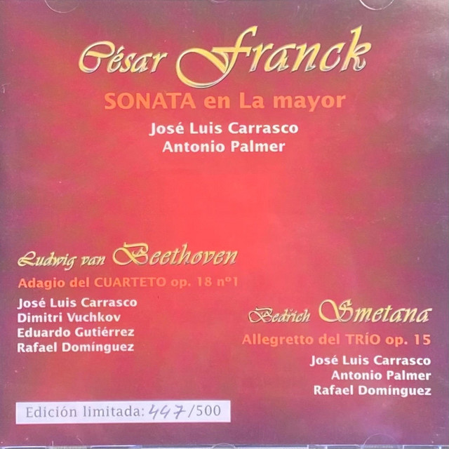 César Franck & Beethoven Op. 18 & Smetana Op. 15 cover art