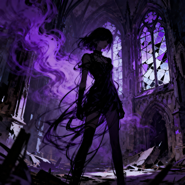 MTG A TENTADORA DAMA DO VÉU ROXO