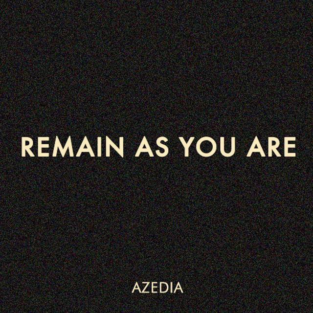 Remain As You Are cover