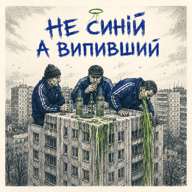 Обкладинка: Не синій а випивший — Підвальний