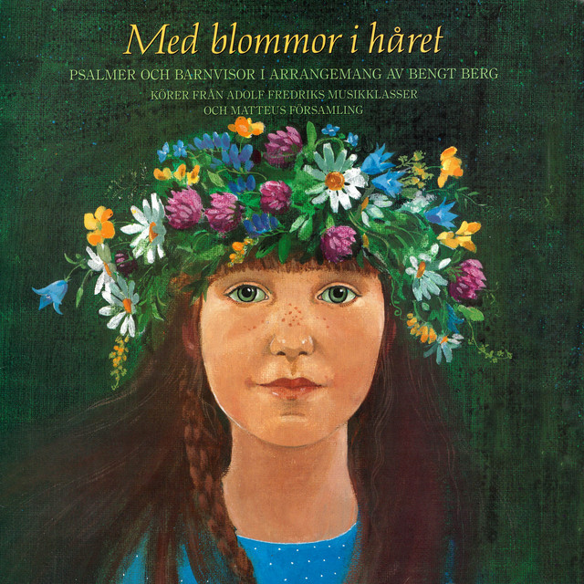 Med blommor i håret cover art