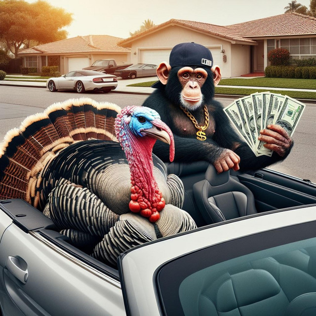 Turkey VS Chimp cover art