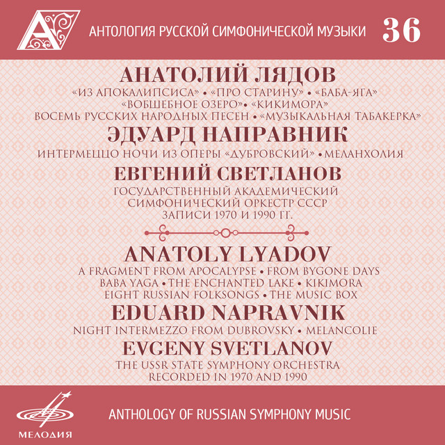 Anthology of Russian Symphony Music, Vol. 36 cover art