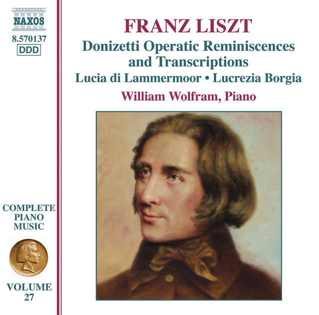 Liszt Complete Piano Music, Vol. 27: Donizetti Opera Transcriptions cover