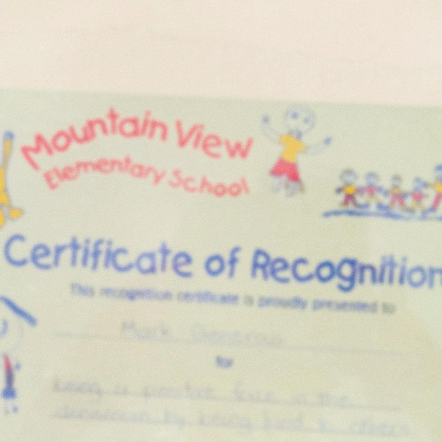Certificate Of Recognition cover art