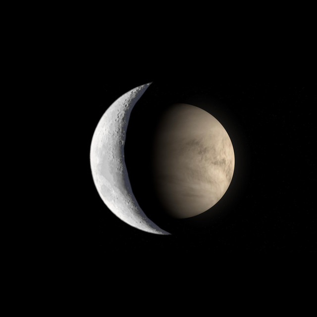 Luna e Venere