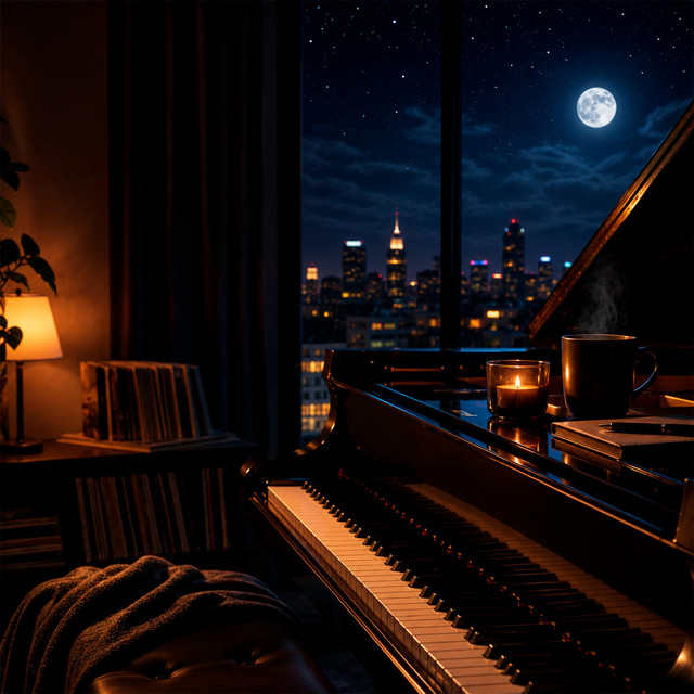 Relaxing Piano with Thunderstorm