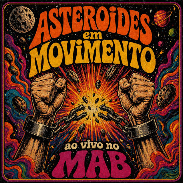 Capa de Asteroides em Movimento (Ao Vivo no Mab)