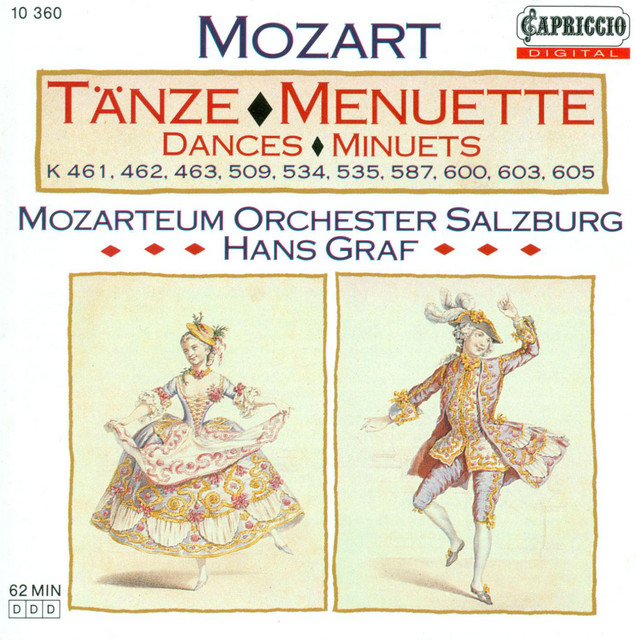 Mozart, W.A.: Orchestral Music - K. 461, 462, 463, 509, 534, 535, 587, 600, 603, 605 cover art