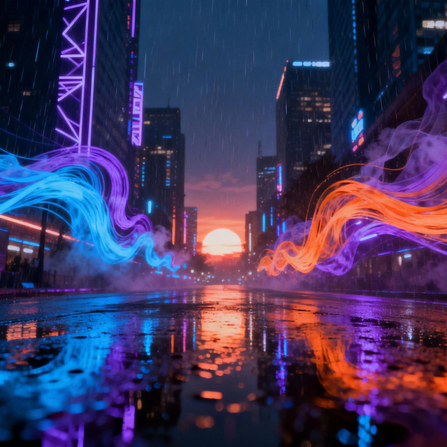 City Lights // Fault Lines cover art