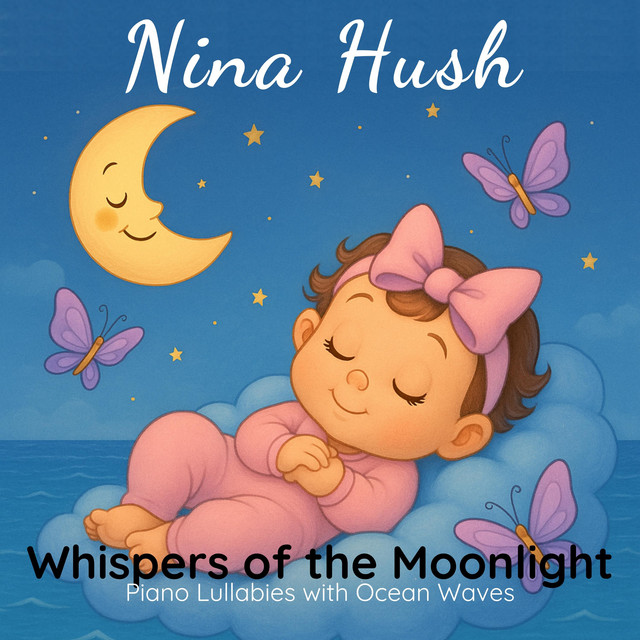 Whispers of the Moonlight: Piano Lullabies with Ocean Waves