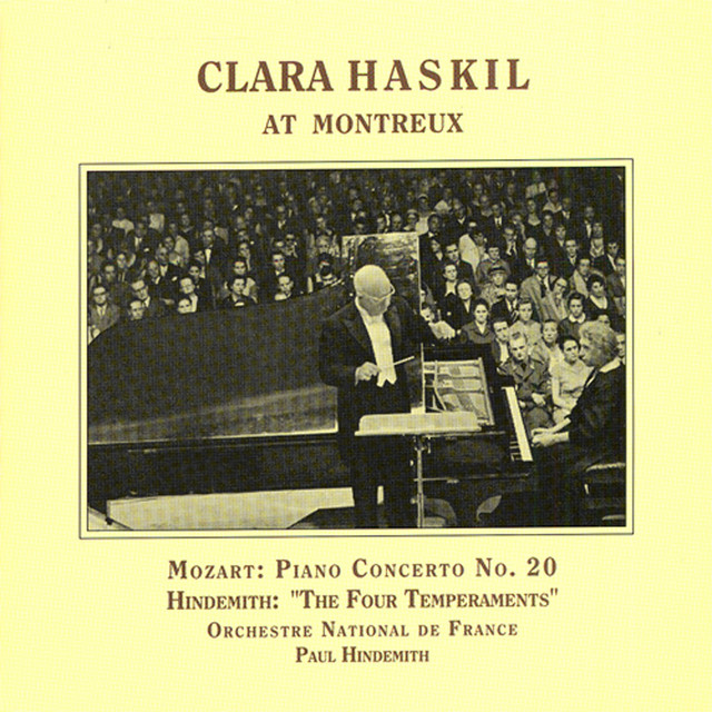 Mozart: Piano Concerto No. 20 / Hindemith: 4 Temperaments (Haskil, Hindemith) (1957)