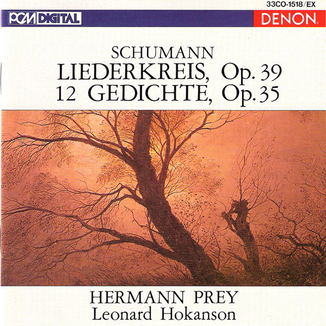 Schumann: Liederkreis, Op. 39 & 12 Gedichte, Op. 35 cover